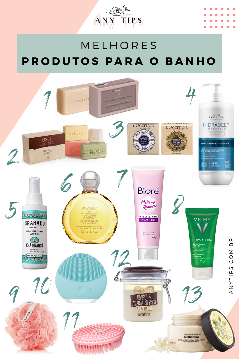 Melhores Produtos para Usar no Banho Any tips Melhores Produtos para Usar no Banho Any tips